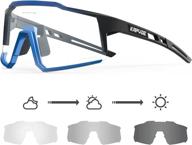 🕶️ kapvoe mtb photochromic cycling glasses: clear transition sunglasses for men & women logo