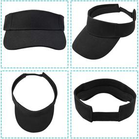 img 2 attached to 🧢 5-Piece Marrywindix Sport Visor Hat Set - Adjustable Sun Athletic Visor Cap for Women and Men - Ideal for Outdoor Activities