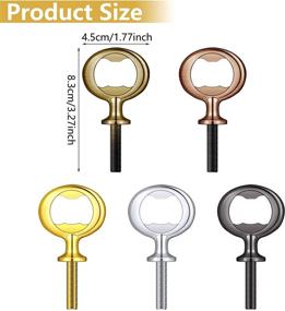 img 3 attached to 🍾 Versatile Metal Bottle Opener Inserts Set: Perfect for DIY Crafts, Weddings, Birthdays, and Wine Parties (5 Pieces)