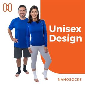 img 1 attached to NanoSocks Compression Socks Pair Nano Weave