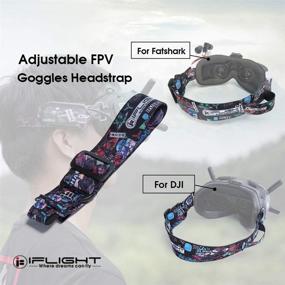 img 3 attached to 💆 Enhance Comfort and Convenience: iFlight Adjustable Detachable Head Strap with Aluminum Alloy Buckle for DJI Digital HD FPV Goggles and Fatshark Goggles