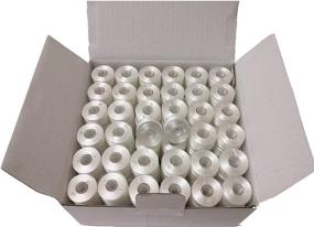 img 4 attached to 🧵 Doublelin Prewound Bobbins Class 15 - 144pcs, White Color - Size A, SA156 Compatible with Babylock, Brother, Janome, Juki, Singer