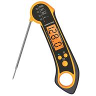 🔥 brexfire waterproof digital meat thermometer for cooking - instant read food thermometer with backlight, built-in magnet, calibration, long foldable probe - ideal for kitchen, deep fry, grill, bbq, candy logo