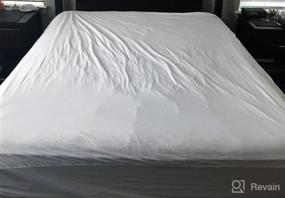 img 6 attached to 🛏️ Waterproof Hypoallergenic Twin Mattress Protector - Linenspa Smooth Top (Vinyl-Free)