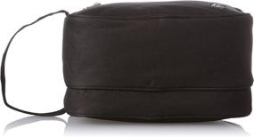 img 1 attached to Durable and Stylish Everest Dual Compartment Toiletry Bag in Black