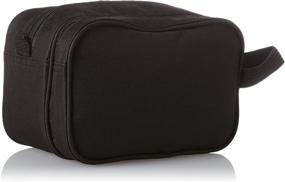 img 3 attached to Durable and Stylish Everest Dual Compartment Toiletry Bag in Black