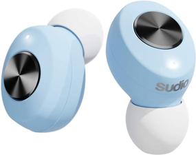 img 2 attached to 🎧 Sudio Tolv True Wireless Earbuds: Auto Pairing, Compact Charging Case, 35h Play Time for iOS & Android - Pastel Blue