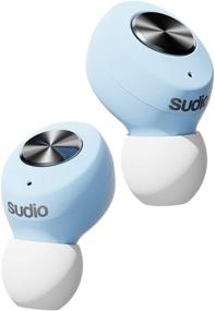 img 3 attached to 🎧 Sudio Tolv True Wireless Earbuds: Auto Pairing, Compact Charging Case, 35h Play Time for iOS & Android - Pastel Blue