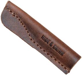img 2 attached to Hide &amp; Drink Leather Pencil Cap (6 Pack) - School &amp; Office Essentials, Protector, Case &amp; Accessories | Handmade with 101 Year Warranty - Bourbon Brown