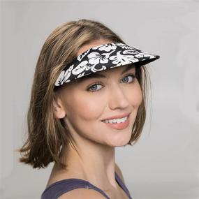 img 2 attached to 🧢 No Headache Round Brim Sun Visor – Perfect for Golf, Tennis, Running, All Sports