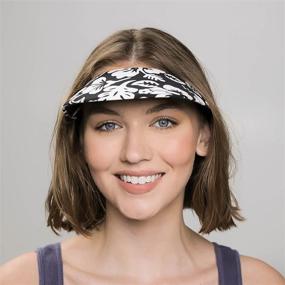 img 3 attached to 🧢 No Headache Round Brim Sun Visor – Perfect for Golf, Tennis, Running, All Sports