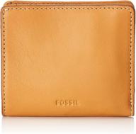 👜 fossil women's emma rfid-blocking leather bifold wallet logo