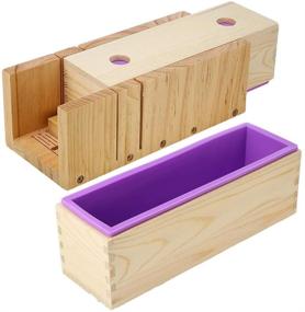 img 4 attached to 🧼 Premium Adjustable Wood Soap Cutter Slicer Box - Versatile Multi-Function Tool for Artisan Soap Making - Handmade Silicone Soap Loaf Mold Included!