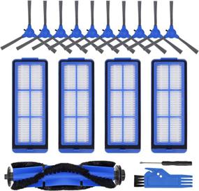 img 4 attached to 🔧 RONGJU Replacement Parts Kit for Eufy Robotic Vacuum Cleaners - 10 Side Brushes, 4 Filters, 1 Roller Brush for 11S Max, 15C Max, 30C Max, G30, G30 Edge, G10 Hybrid