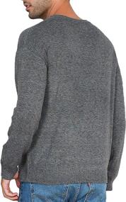 img 2 attached to Crewneck Sweater Knitted Pullover Charcoal