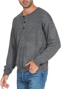 img 3 attached to Crewneck Sweater Knitted Pullover Charcoal