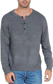 img 4 attached to Crewneck Sweater Knitted Pullover Charcoal