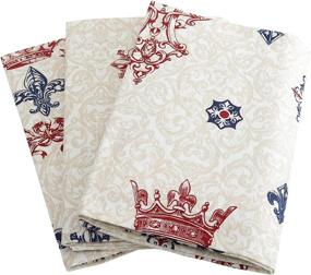 img 4 attached to 🍂 Plush Home 100% Cotton Eco-Friendly Vintage Printed Kitchen Towels - Soft and Highly Absorbent Dish Towels, Set of 3 for Thanksgiving Cleaning - Size 18"x28