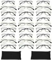 👓 bulk 12-pack wholesale lots of metal wired frame reading glasses with +2.50x magnification strength logo