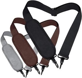 img 4 attached to 🎒 Universal Laptop Shoulder Strap, 52" Adjustable Comfortable Belt with Metal Hooks for Briefcase, Messenger Bag, Luggage, Duffel Bag - Replacement Strap for Laptop, Notebook Case