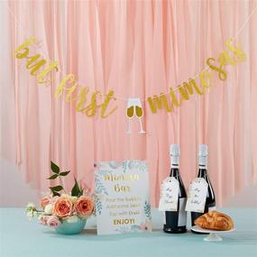 img 4 attached to 🥂 Sparkling Celebration: Kate Aspen Mimosa Bar 10-Piece Gold Glitter Party Kit Enlivens Any Event!
