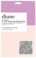 💇 diane silver hair coloring foil - embossed d8301, 45 sheets logo