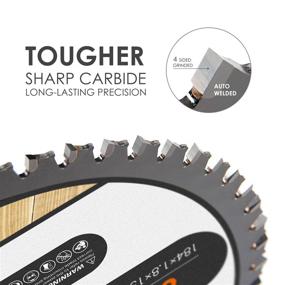 img 2 attached to Luckyway 2-Pack 7-1/4 Inch TCT Circular Saw Blades with 24T and 60T for Wood Cutting, 5/8 Inch Arbor