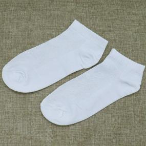 img 2 attached to 🧦 Buorsa 10 Pairs of White Disposable Socks - Travel-Ready & Portable Stretchy Socks for Sports, Business, and Travel