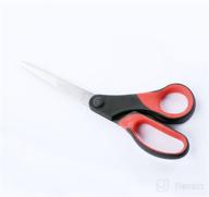 img 1 attached to Pack of 3 Amazon Basics Multipurpose Office 🔪 Scissors with Comfort Grip and Titanium Fused Stainless Steel review by Karla Richter