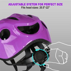 img 1 attached to AGH Toddler Helmet: Adjustable & Vented Bike Helmet for Ages 2-8 Boys & Girls – Ideal for Cycling, Skating, and Scooter Sports