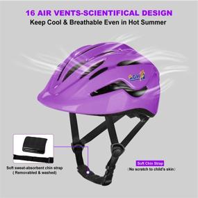 img 2 attached to AGH Toddler Helmet: Adjustable & Vented Bike Helmet for Ages 2-8 Boys & Girls – Ideal for Cycling, Skating, and Scooter Sports