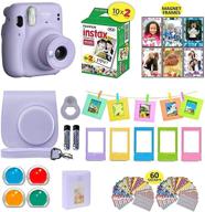 📸 fujifilm instax mini 11 camera bundle: carrying case, film pack, accessories & more in lilac purple logo