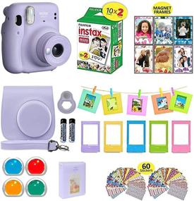 img 4 attached to 📸 Fujifilm Instax Mini 11 Camera Bundle: Carrying Case, Film Pack, Accessories & More in Lilac Purple