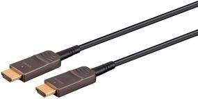 img 3 attached to Get Exceptional Quality with Monoprice Ultra High Speed HDMI Cable - 50 Feet - Black, 8K@120Hz, Dynamic HDR, 48Gbps, Fiber Optic, Earc, AOC, Ycbcr 4:4:4 - Slimrun AV Series