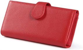 img 2 attached to JEEBURYEE Blocking Capacity Genuine Leather Women's Handbags & Wallets for Wallets