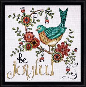 img 1 attached to 🧵 Tobin DW2789 Heartfelt Joyful Counted Cross Stitch Kit, 10x10 Inches, 14 Count