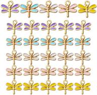 dragonfly colorful pendants bracelet earrings logo
