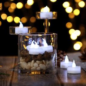 img 3 attached to 🕯️ AGPtEK Timer Tea Lights: 24 Pack Flameless LED Candles with Auto On/Off for Wedding & Party Decoration