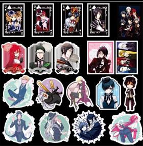 img 3 attached to 🖤 Black Butler Stickers 50-Pack: Cute, Waterproof & Aesthetic Stickers for Teens & Girls - Perfect for Water Bottles, Laptops, Phones, and Travel
