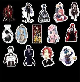 img 1 attached to 🖤 Black Butler Stickers 50-Pack: Cute, Waterproof & Aesthetic Stickers for Teens & Girls - Perfect for Water Bottles, Laptops, Phones, and Travel