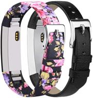 👨 тобфит - кожаные ремешки: стильные заменяемые аксессуары для fitbit alta hr/ace для женщин и мужчин. логотип