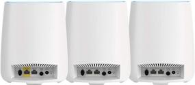 img 3 attached to 📶 NETGEAR Orbi Ultra-Performance Home Mesh WiFi System - AC3000 Router and Two Satellite Extenders, Coverage up to 6,000 sq. ft., Speeds up to 3Gbps (RBK53)