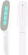 🔆 uv light sanitizer wand, senerport steri cleaner - enhanced uv-c disinfectant lamp with dual powerful tubes, 5200mah rechargeable batteries, child lock, and warning light logo