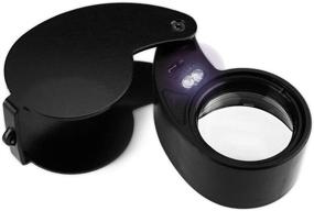 img 4 attached to Enhanced Precision and Clarity: HQMaster 40X Illuminated Jewelry Loupe Magnifier with LED Light for Jewelers