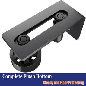 img 1 attached to 🚪 Enhanced Barn Door Floor Guide Stay Roller: 8 Setup Options, Flush Design, Perfect Fit for All Barn Doors - Includes Adjustable Wall Guide (2 Pcs)