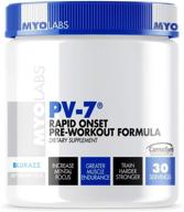 💪 enhance your workout with myolabs pv-7: rapid onset pre-workout formula in blurazz flavor - 30 servings logo