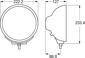 img 2 attached to Hella 007560361 Ралли 4000 серии галогенных фар 12V/100W, черная прожекторная лампа: Превосходная видимость для непревзойденного опыта вождения