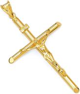 yellow religious crucifix jeous pendant logo