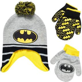 img 4 attached to DC Comics Batman Winter Mittens Boys' Accessories and Cold Weather