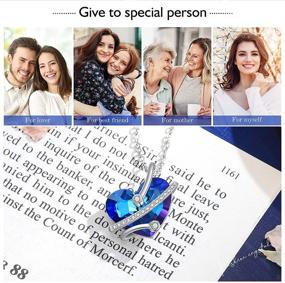 img 2 attached to Love Heart Crystal Necklace - Ideal Mom and Wife Gifts, Birthday & Graduation Presents for Women, Bridesmaids and Teen Girls